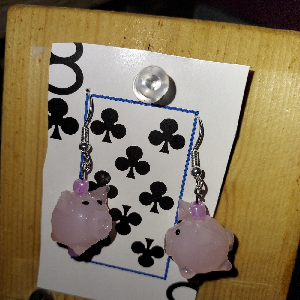 Piggy earrings